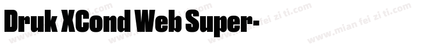 Druk XCond Web Super字体转换